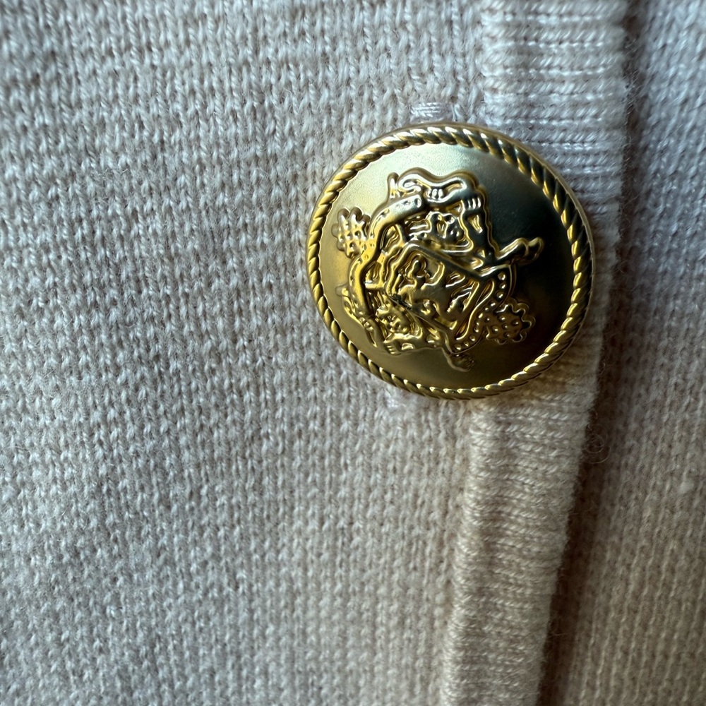 J CREW Giselle Sweater Blazer Lady Jacket Cardigan Old Money Classic‎ Neutral S - Picture 3 of 6